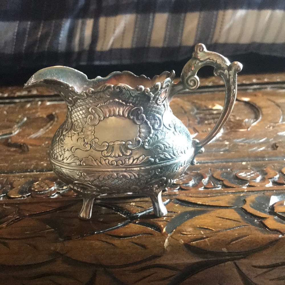 Antique Silver Japanese Mini Pitcher